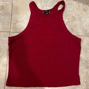 Iris top, shirt belly button show off Red Size M